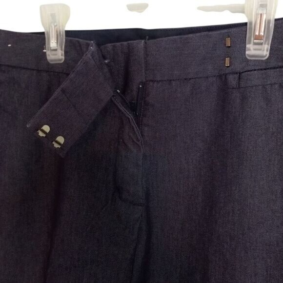 Isaac Mizrahi For Target Size 8 Pants Trousers Womens Black Dress Wide Leg - Picture 5 of 11